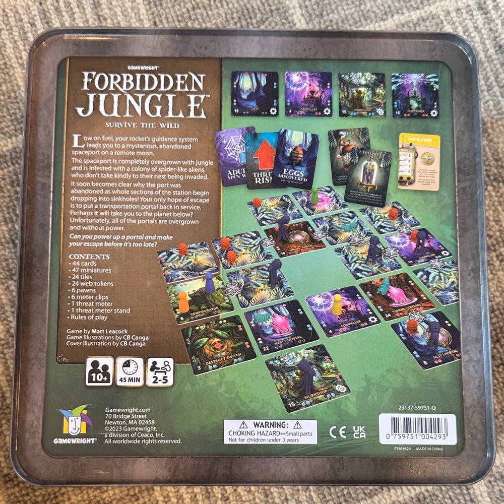 Forbidden Jungle Board Game - Picture 5 of 5